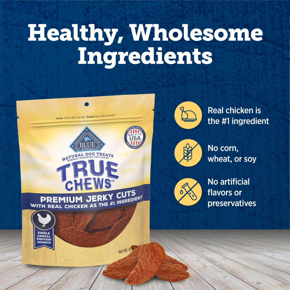 Blue Buffalo True Chews: sin maíz, trigo ni soja para una opción simple.