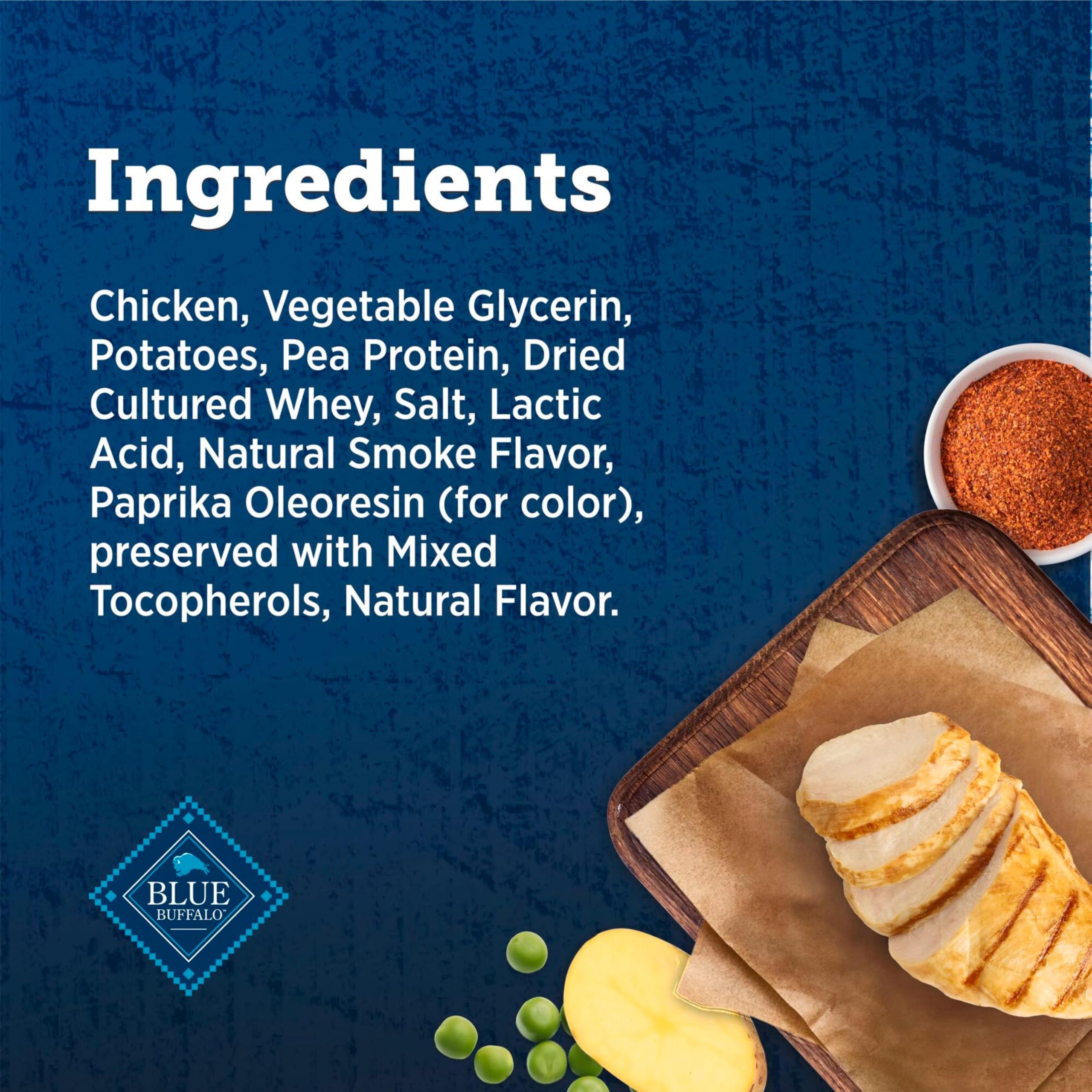 Blue Buffalo True Chews: trozos tiernos aptos para perros de todas las edades.