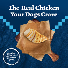 Blue Buffalo Wilderness Trail Toppers served in a bowl demonstrate easy topper for dry kibble.