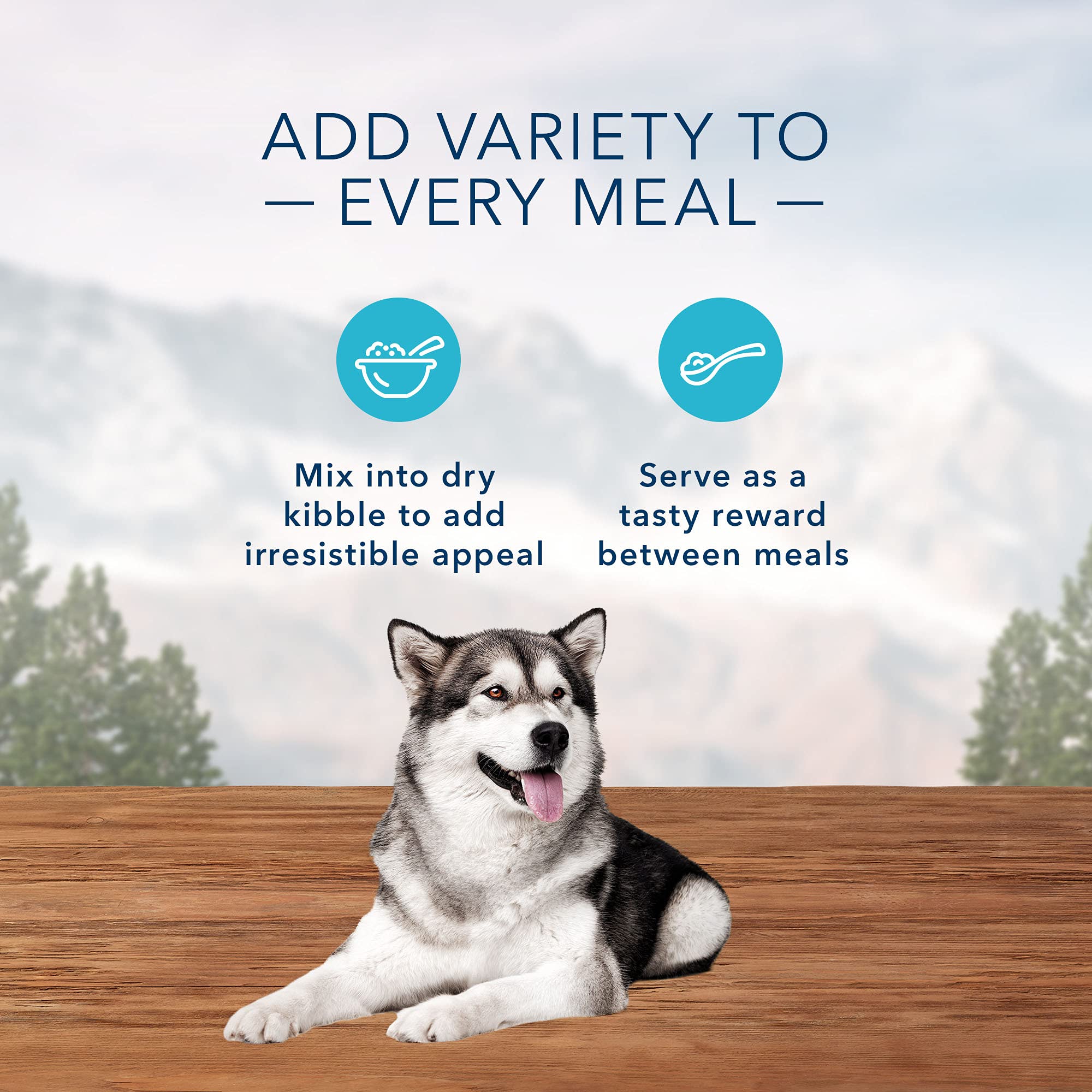 Blue Buffalo Wilderness Trail Toppers chicken pouch provides grain-free meal enhancement