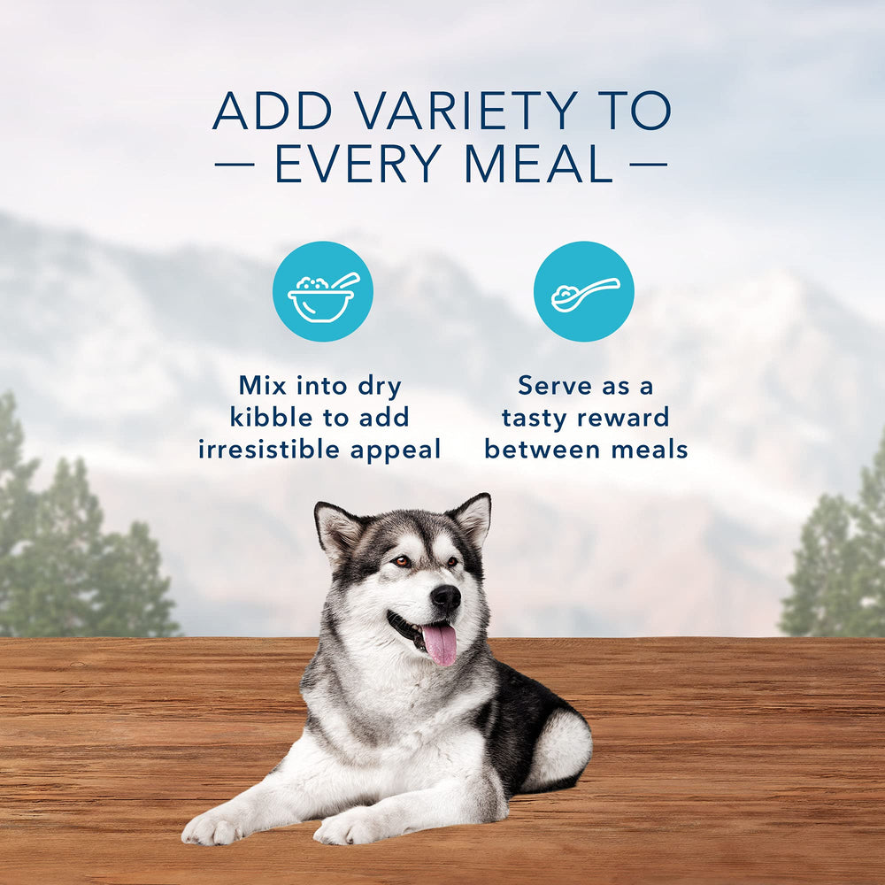 Blue Buffalo Wilderness Trail Toppers chicken pouch provides grain-free meal enhancement