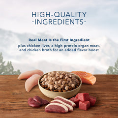 Blue Buffalo Wilderness Trail Toppers duck pouch offers savory bite-sized chunks
