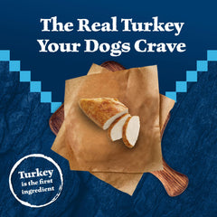 Blue Buffalo Wilderness Trail Treats crunchy texture biscuit emphasizing satisfying chew for dogs