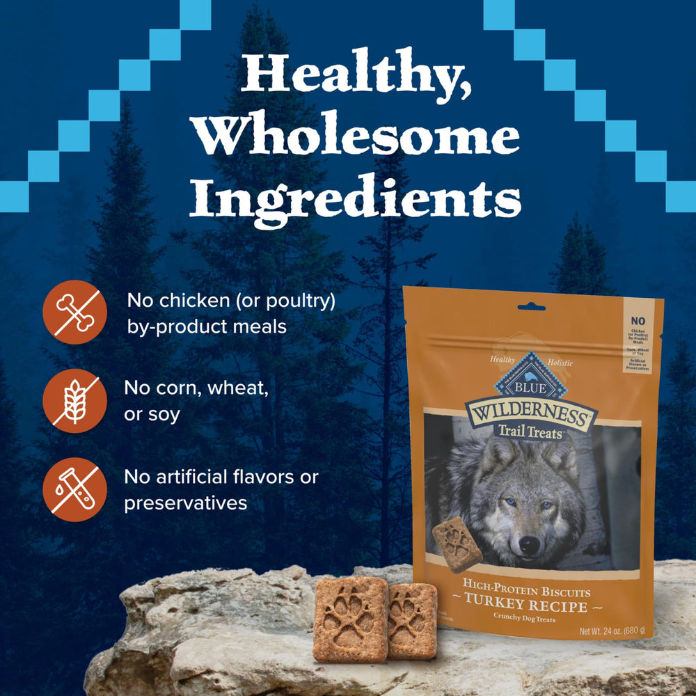 Blue Buffalo Wilderness Trail Treats wholesome ingredients emphasis no corn or soy