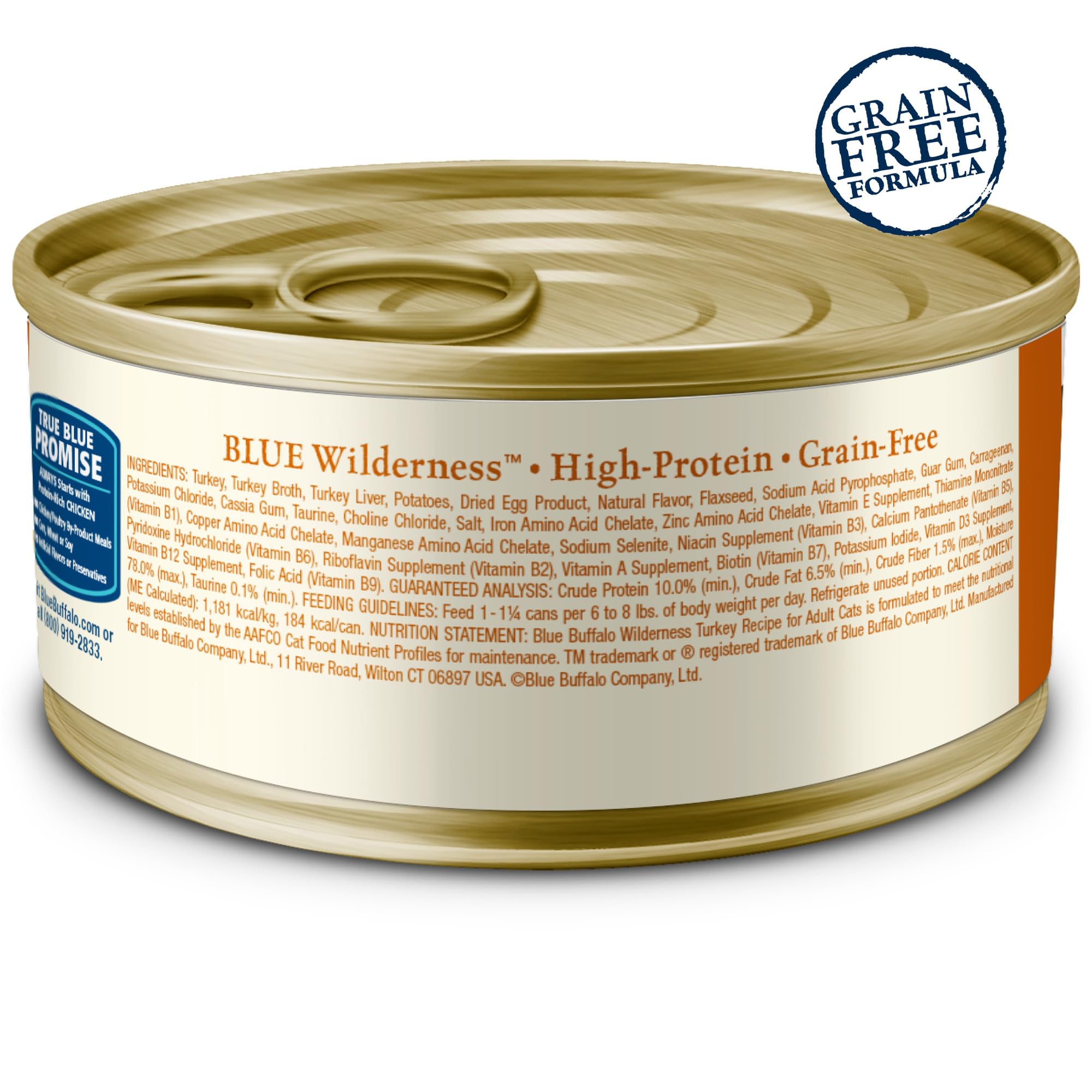 Blue Buffalo Wilderness turkey pate texture plate showcasing smooth texture cats love