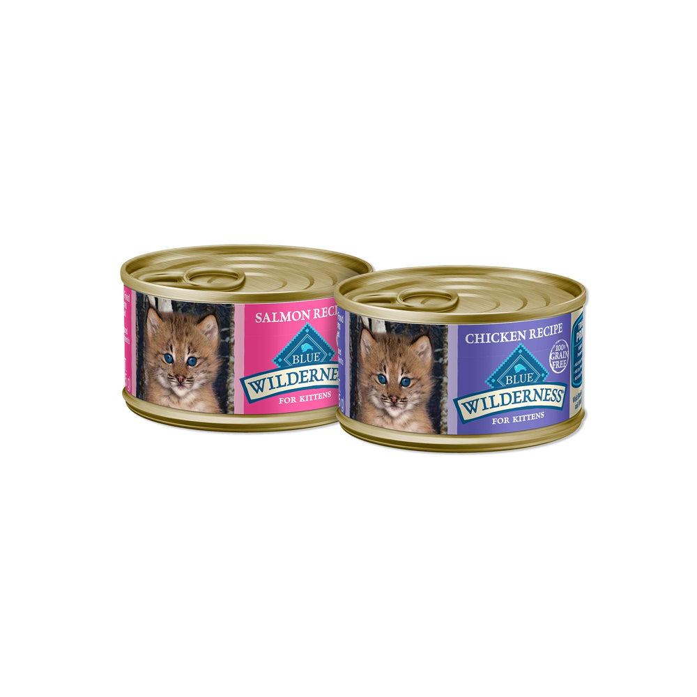 Blue Buffalo Wilderness variety pack 24-count image showcases mixed flavors and convenient cans.