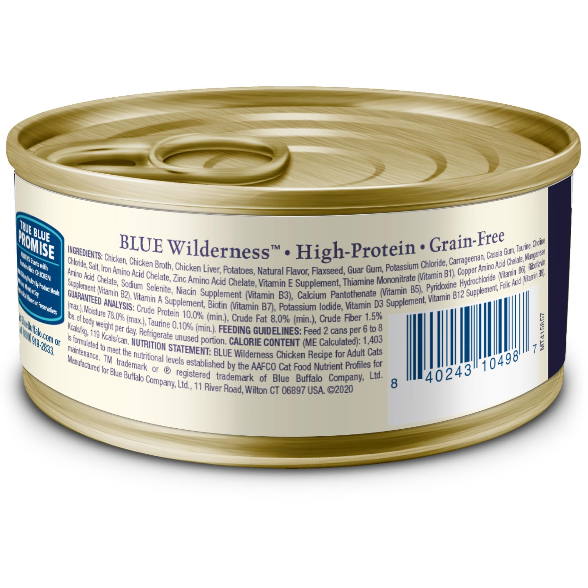 Blue Buffalo Wilderness high-protein-formula image emphasizes energy for daily play.