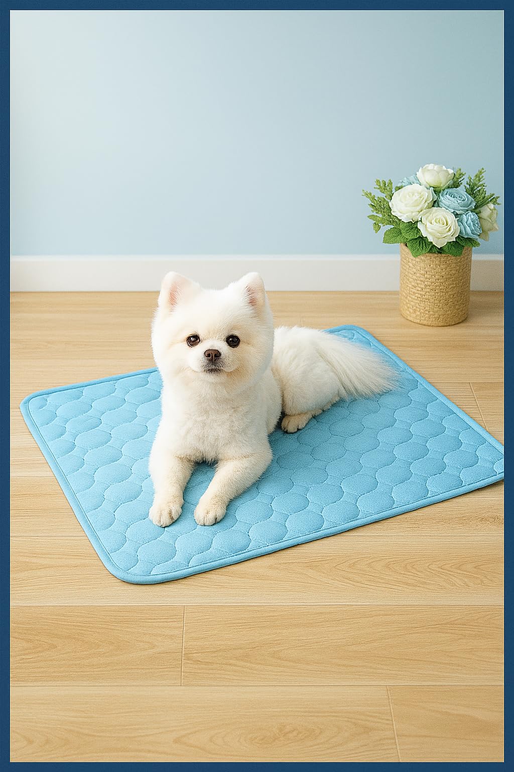 Blue Cooling Mat & Sleeping Pad outdoor camping use offers portable cooling anywhere