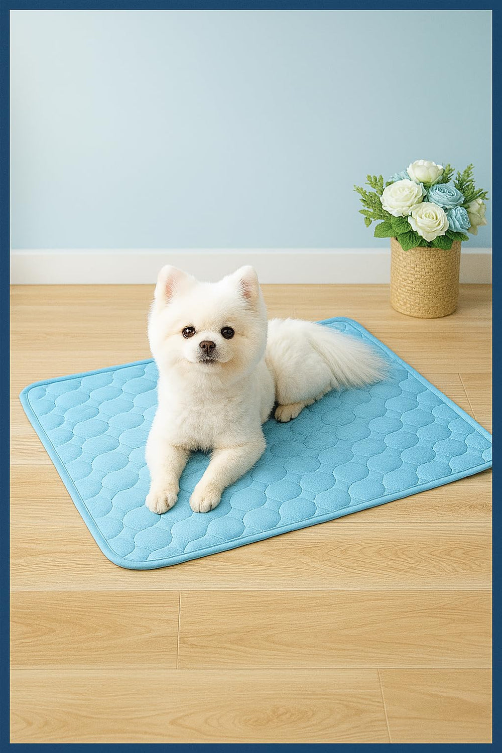 Blue Cooling Mat & Sleeping Pad outdoor camping use offers portable cooling anywhere