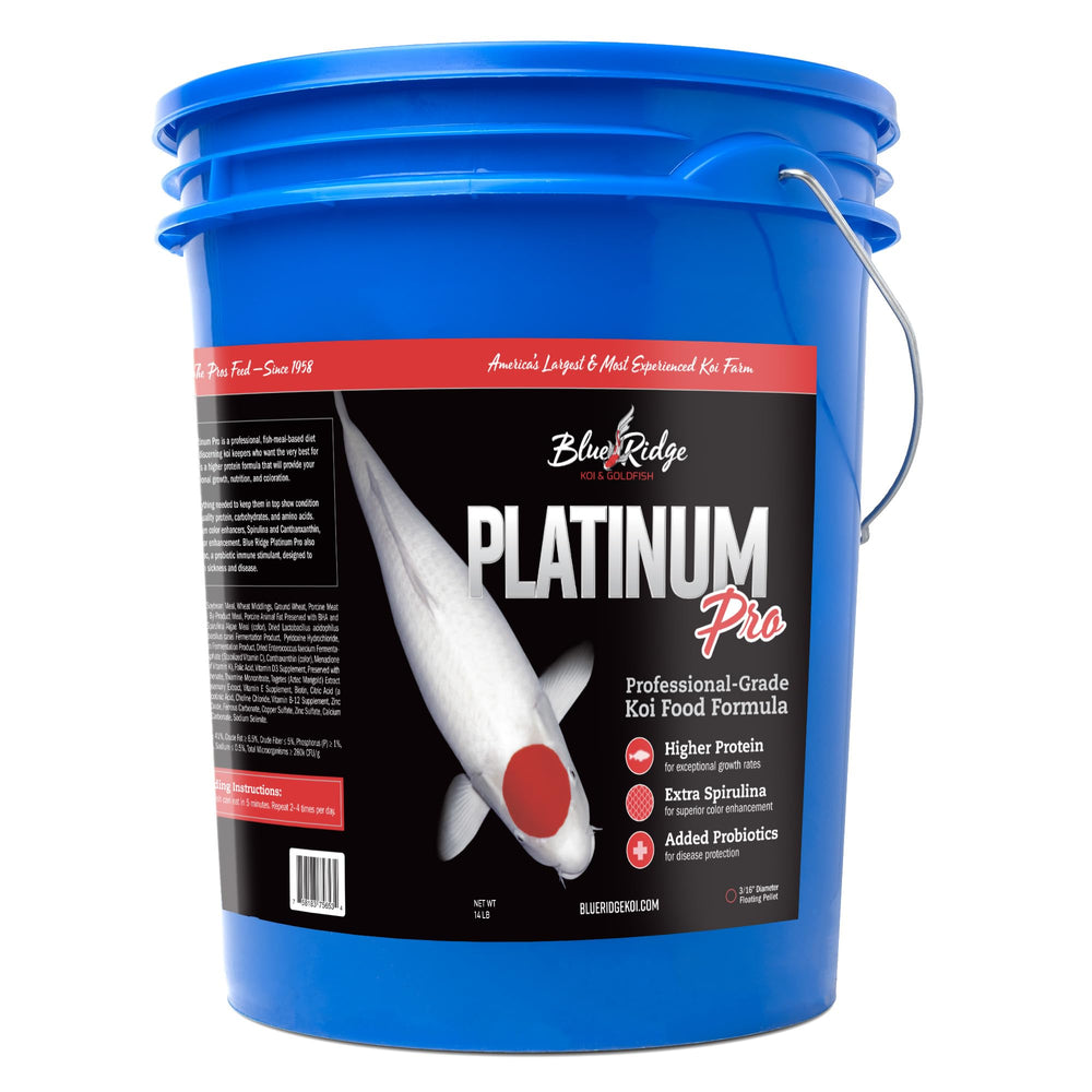 Blue Ridge Koi Food 14lb bag ideal for regular pond feeding