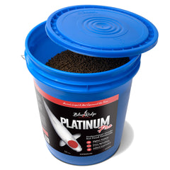 Blue Ridge Platinum Pro formula pellets close-up showing balanced nutrition