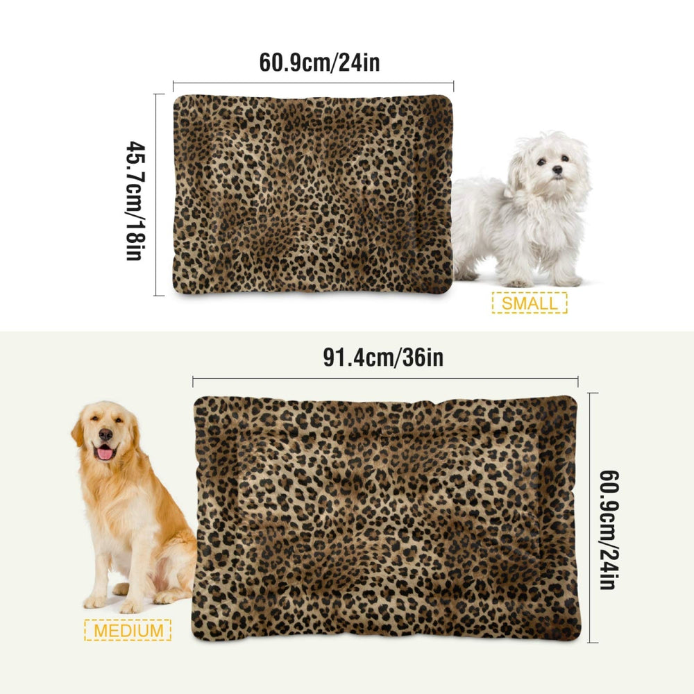Blueangle Vintage Leopard Bed anti-slip-bottom prevents sliding on floors.