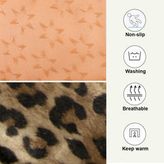 Blueangle Vintage Leopard Bed durable-polyester-fabric resists wear daily use.
