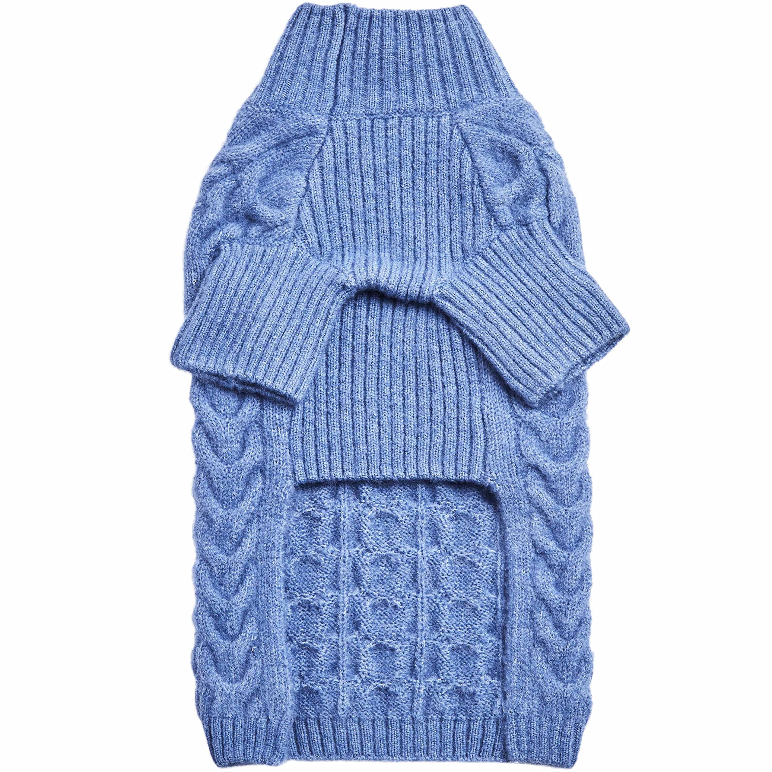 Blueberry Pet care-friendly knit, machine washable for quick cleanup.