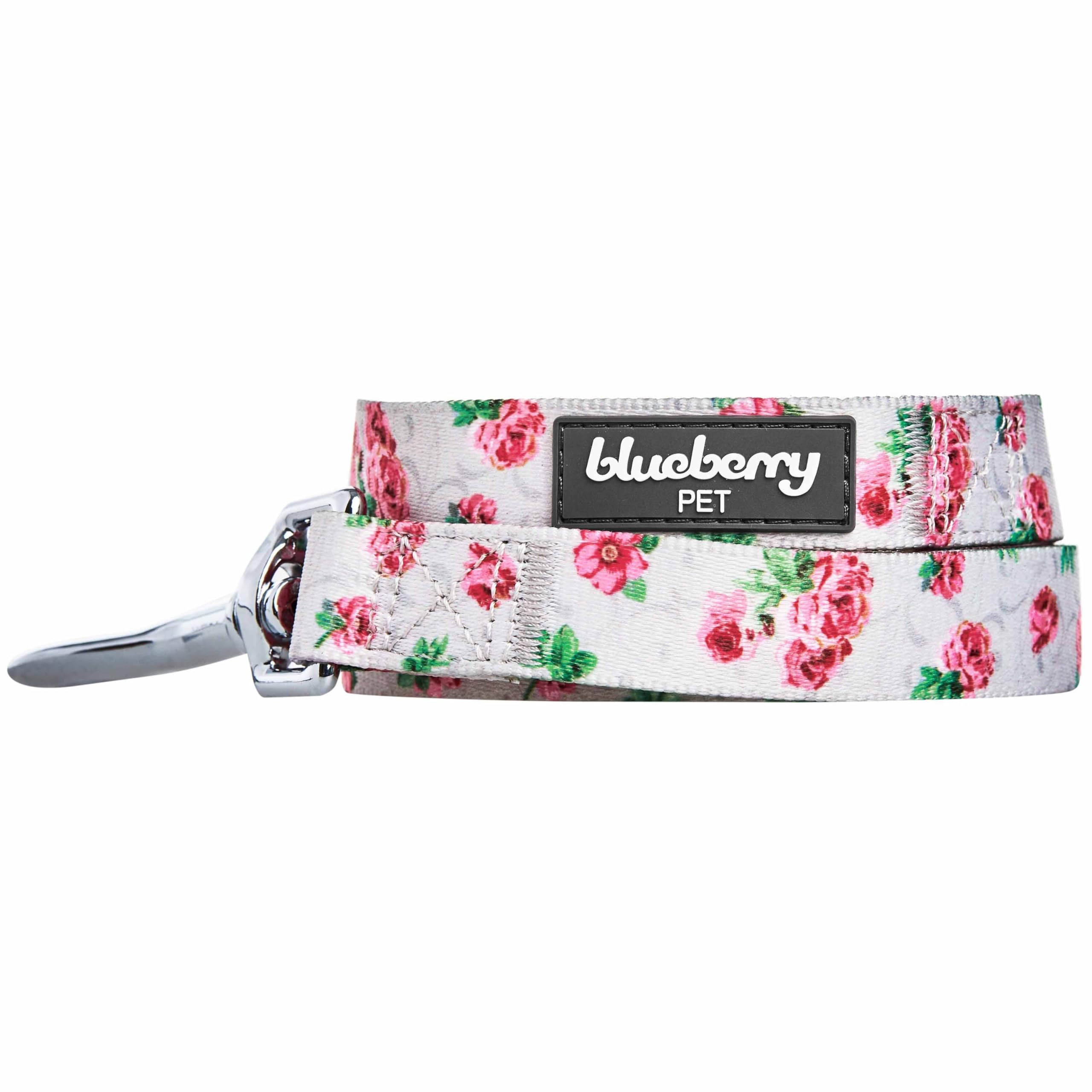 Blueberry Pet Cherry Garden Dog Leash D-ring detail, secure attachment and practical design.