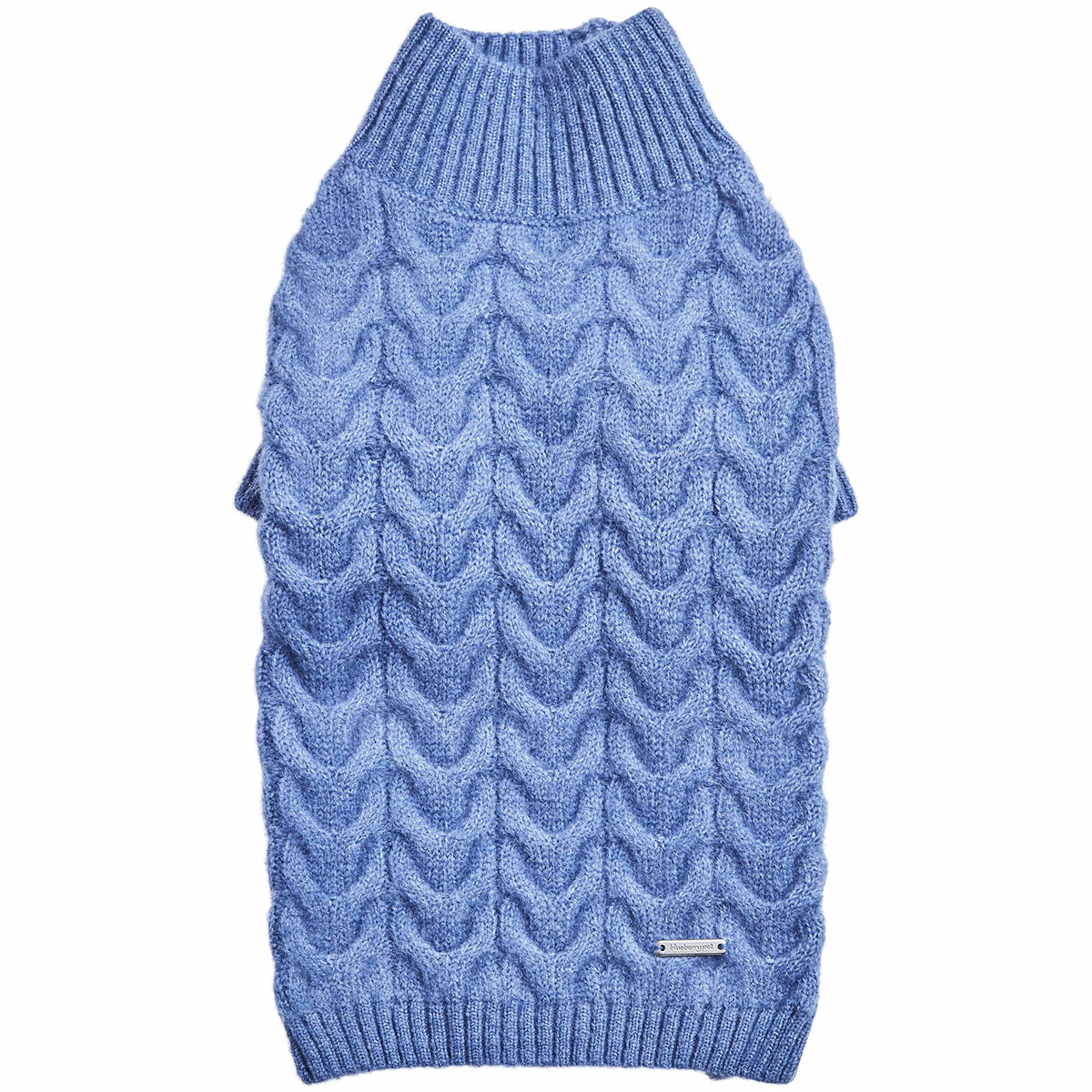 Blueberry Pet classic fuzzy-knit pullover front view for cozy year-round warmth.