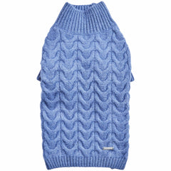Blueberry Pet classic fuzzy-knit pullover front view for cozy year-round warmth.