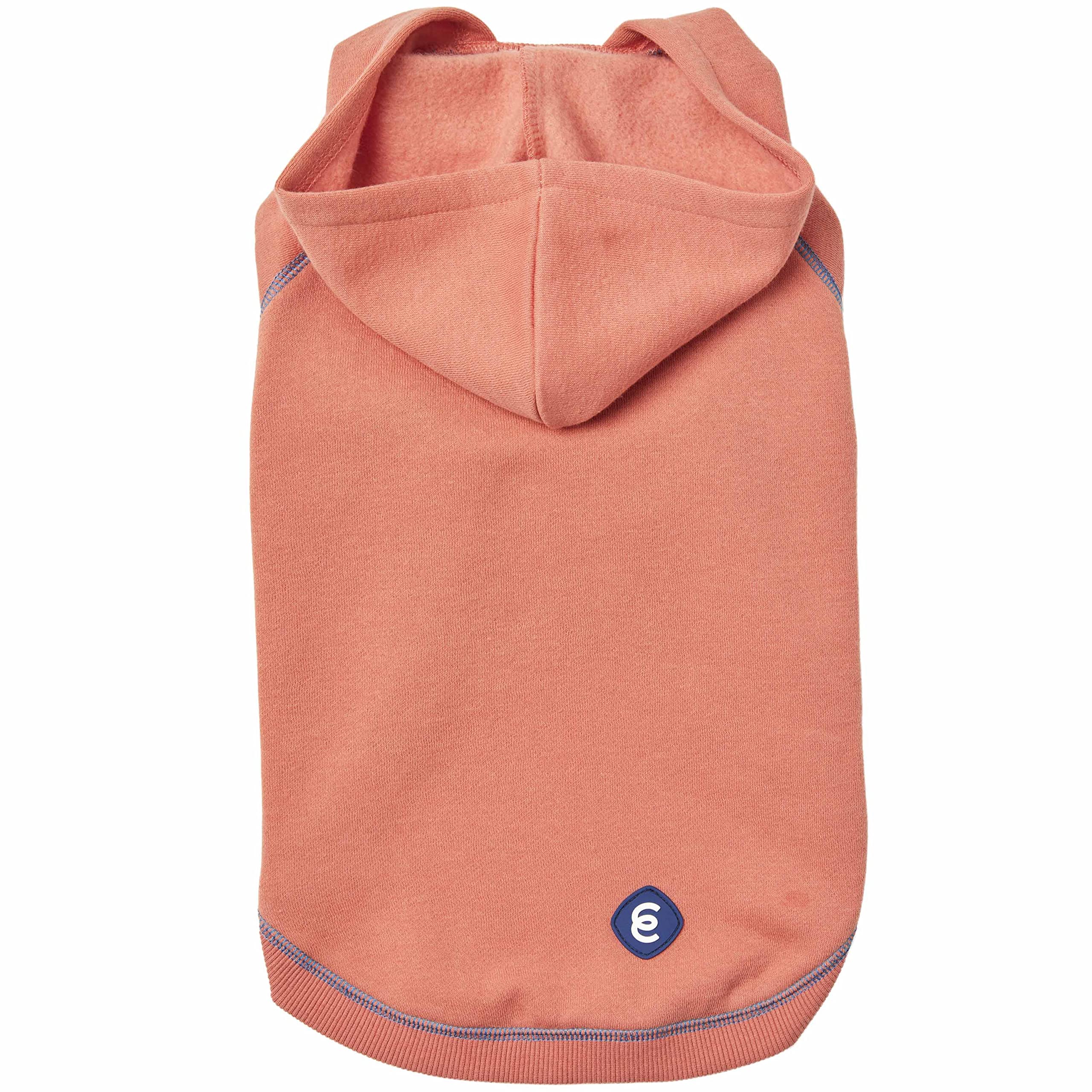 Blueberry Pet Essentials dog hoodie coral weather-ready layer for rainy-day adventures
