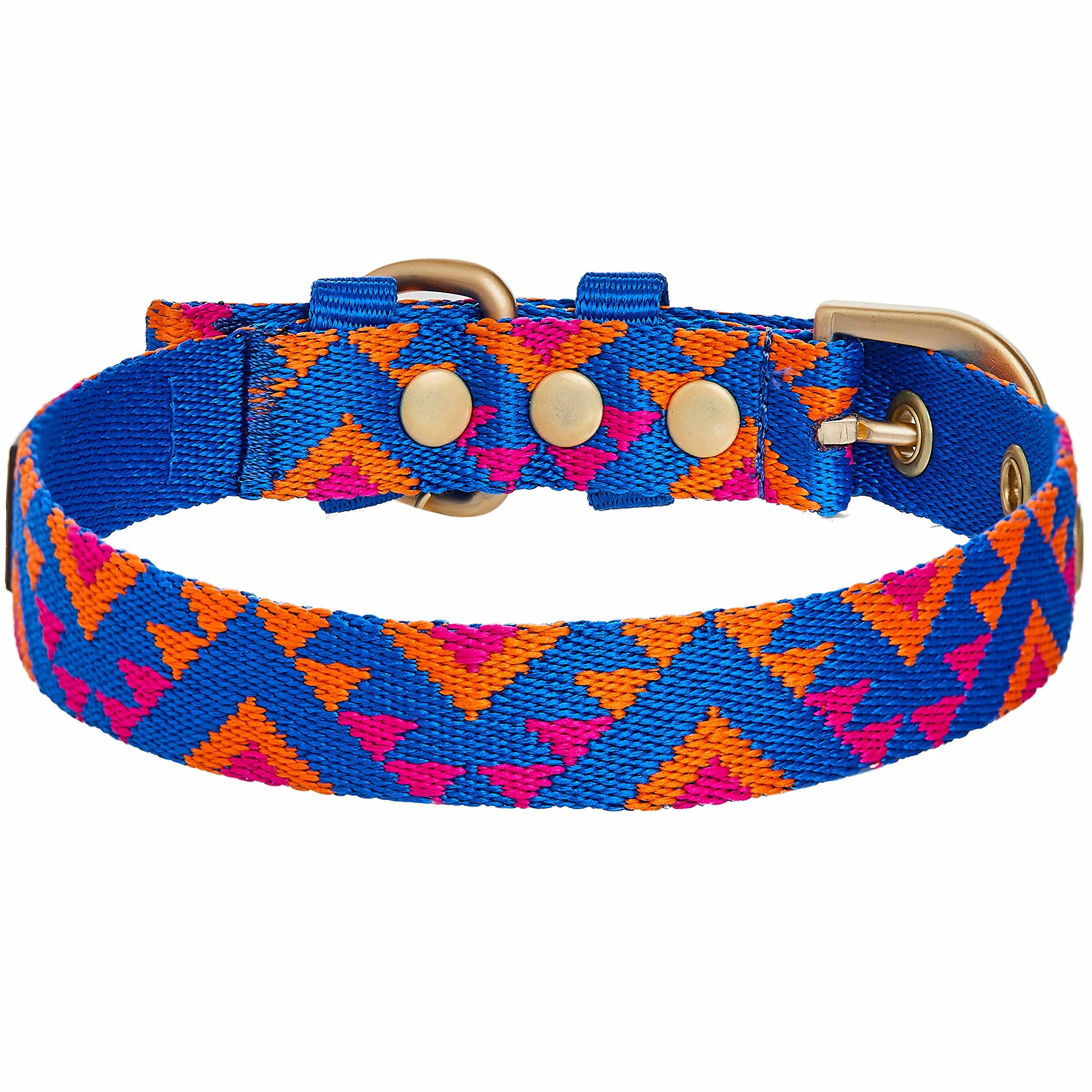Blueberry Pet navy tribal pattern enhances style during neighborhood walks