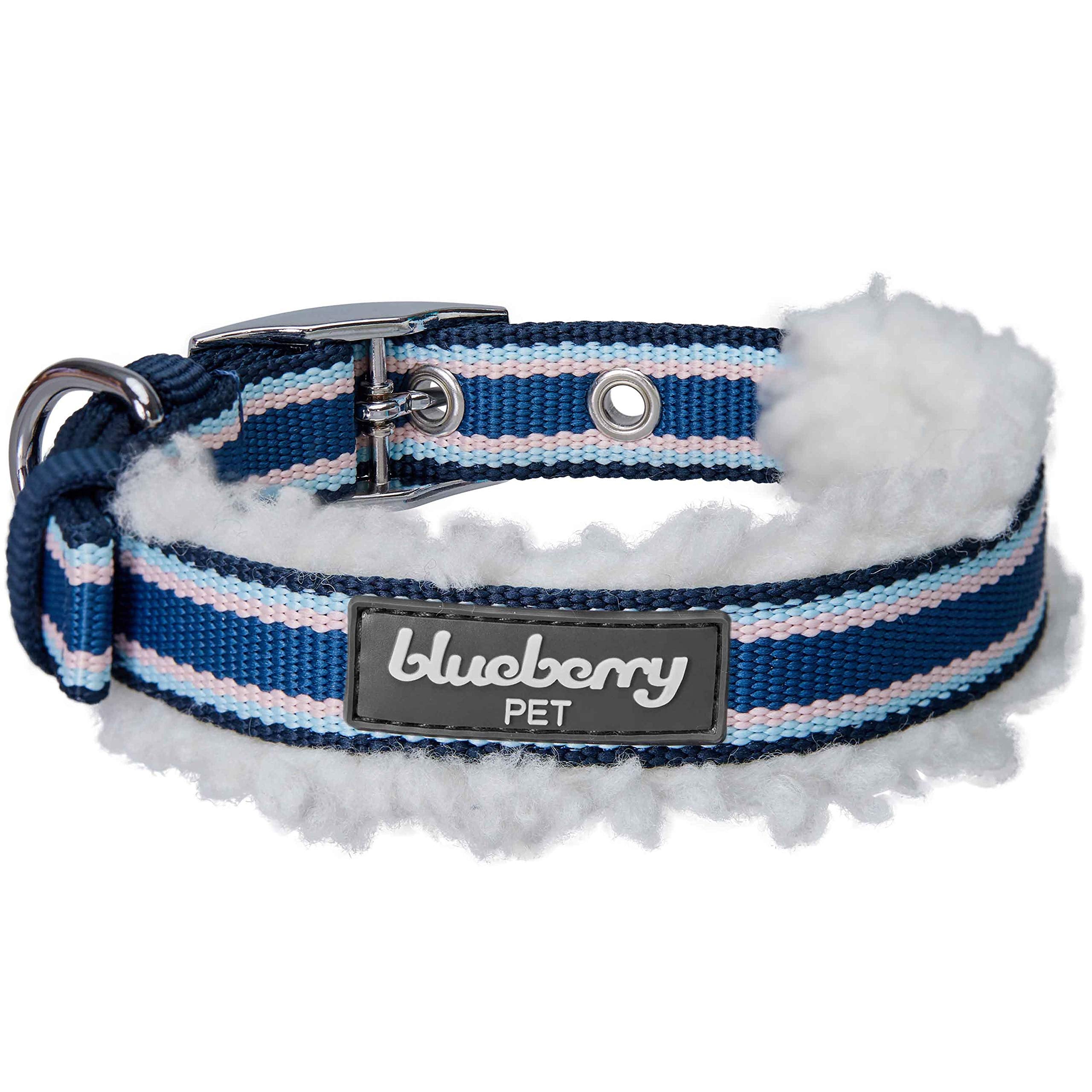 Blueberry Pet neck size 13-16.5 adjustable collar fits growing medium dogs.