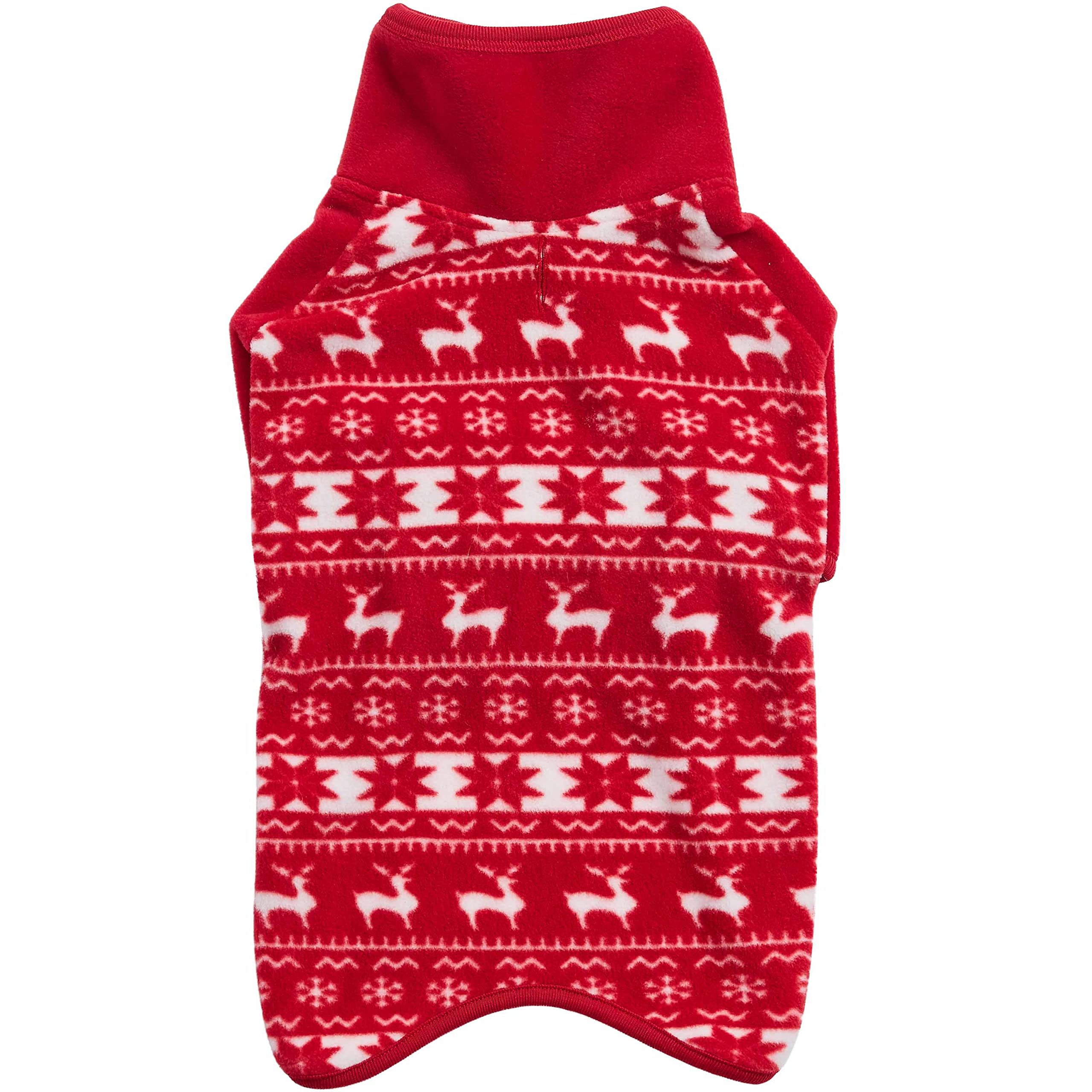 Blueberry Pet Ugly Christmas Reindeer Sweater front view for festive photos