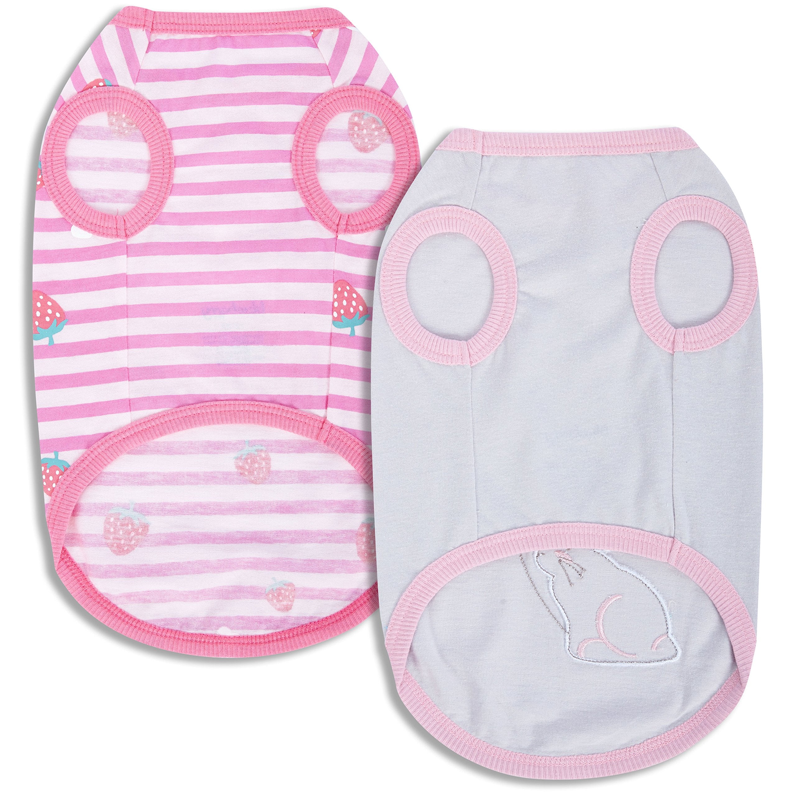 Blueberry Pet Wonderland machine-washable dog shirt for easy cold-cycle care.
