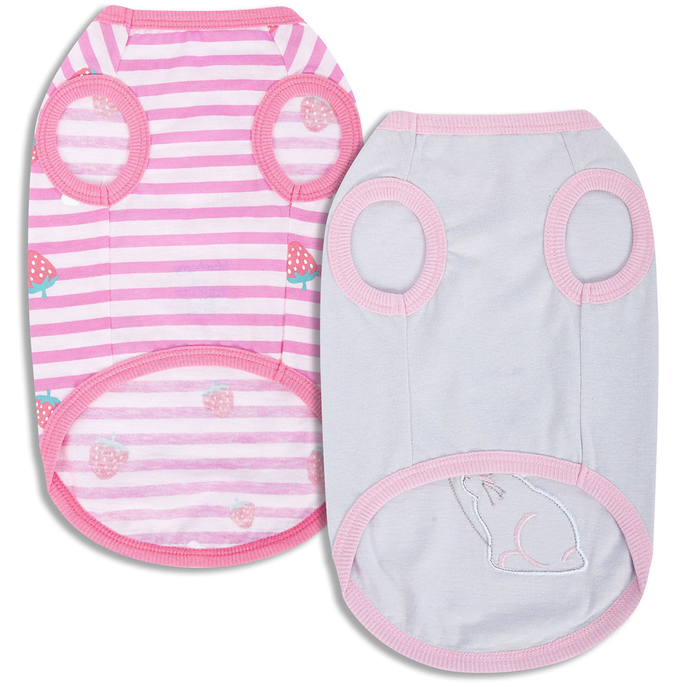 Blueberry Pet Wonderland machine-washable dog shirt for easy cold-cycle care.