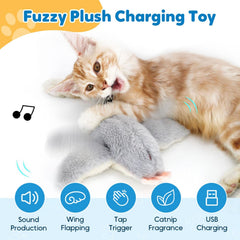 Blueypet flying bird cat toy indoor exercise promotes activity and stalking play