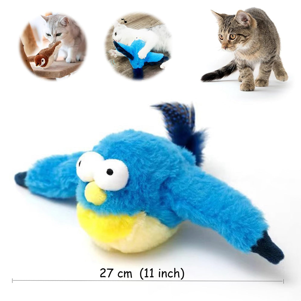 Blueypet safe soft-material plush cat toy offers a durable, gentle option for kittens