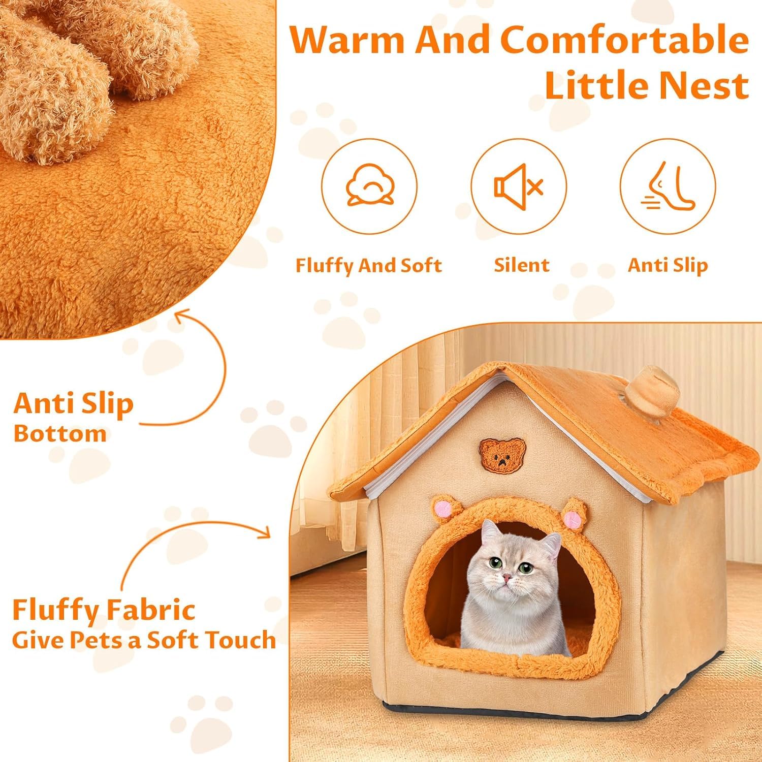 BluGun cat house orange carry handle makes moving room to room easy.