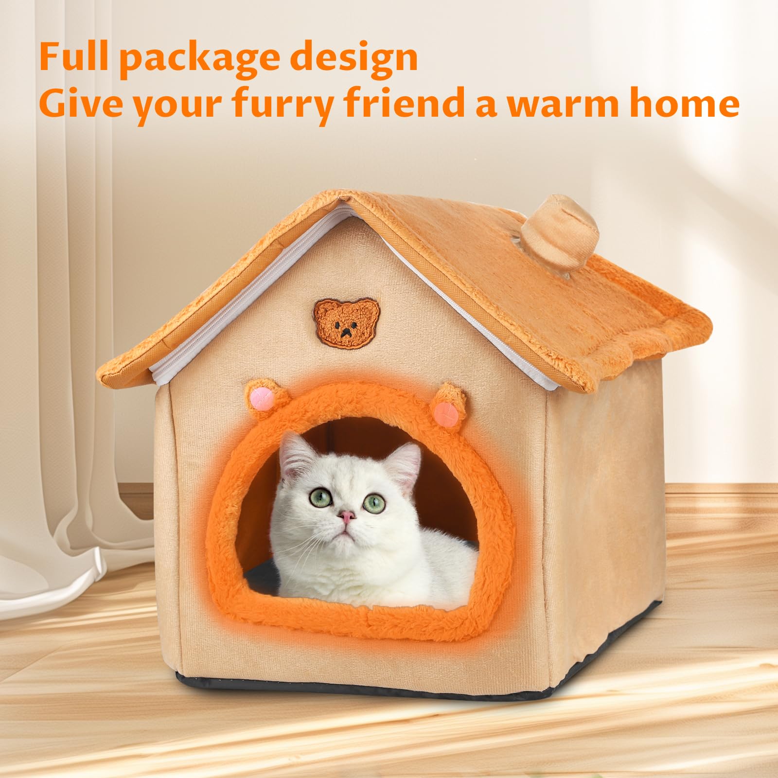 BluGun cozy winter warmth cat and dog house creates a soft, inviting retreat