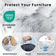 blunique non-slip base image highlights stable placement on sofa or floor