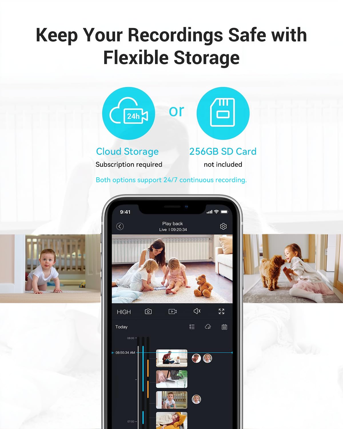 blurams local and cloud storage options ensure footage is saved