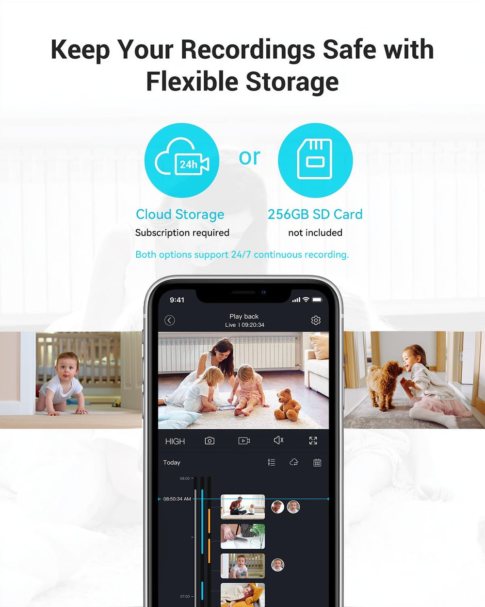 blurams local and cloud storage options ensure footage is saved
