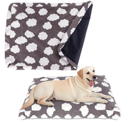 BLVOTKRO faux fur dog bed cover rose velvet gray offers luxe softness for naps.