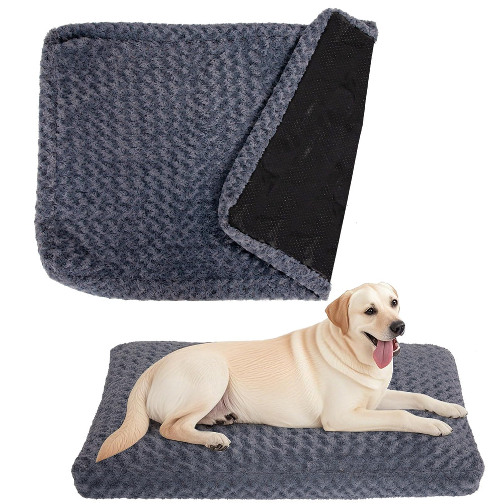 BLVOTKRO faux fur dog bed cover rose velvet texture for luxurious pet comfort