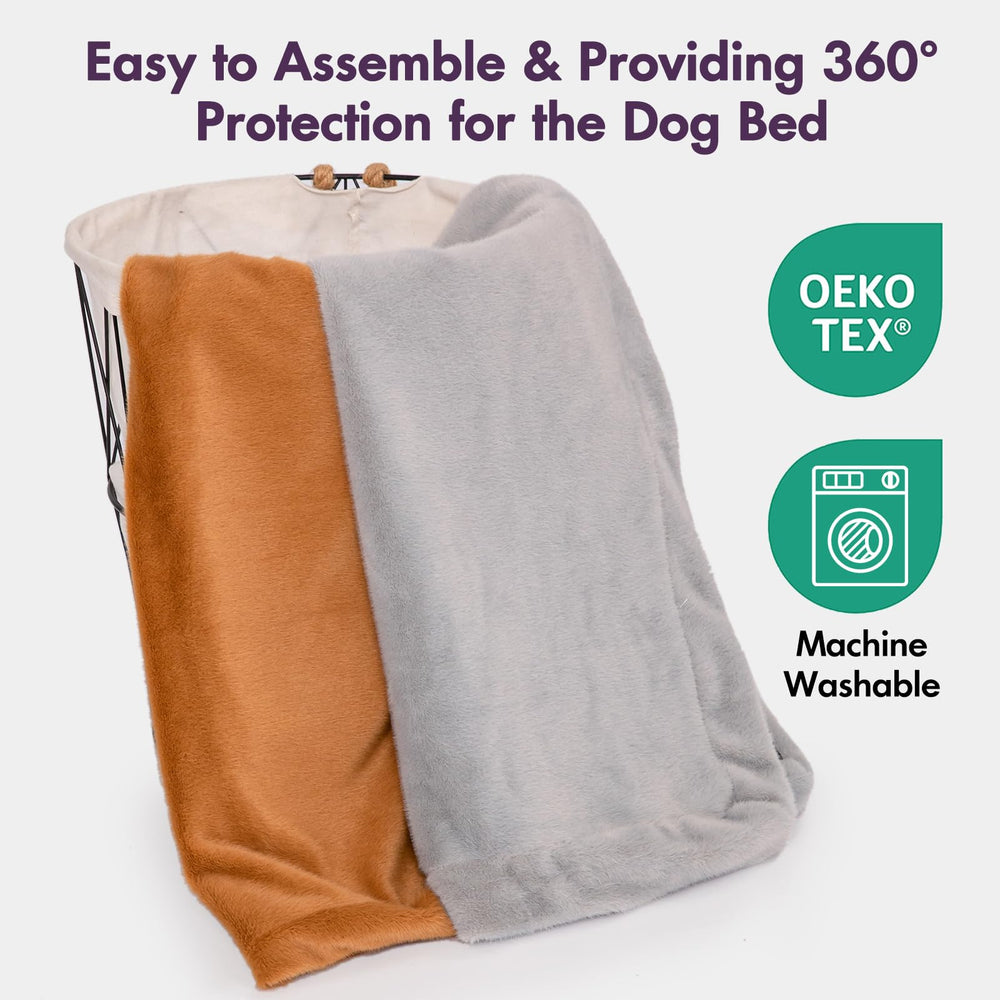 BLVOTKRO machine-washable cover withstands 30+ washes for everyday use.