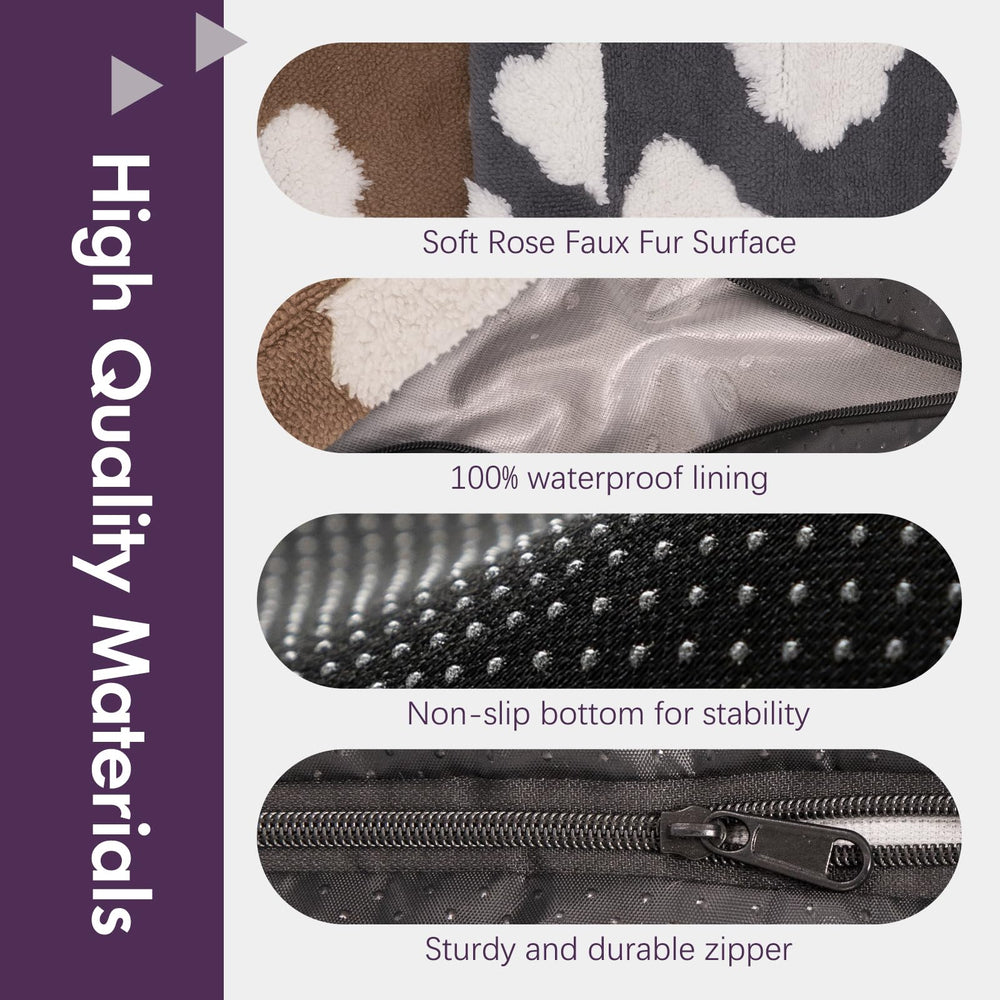 BLVOTKRO removable-washable dog bed cover closeup demonstrates easy cleaning.