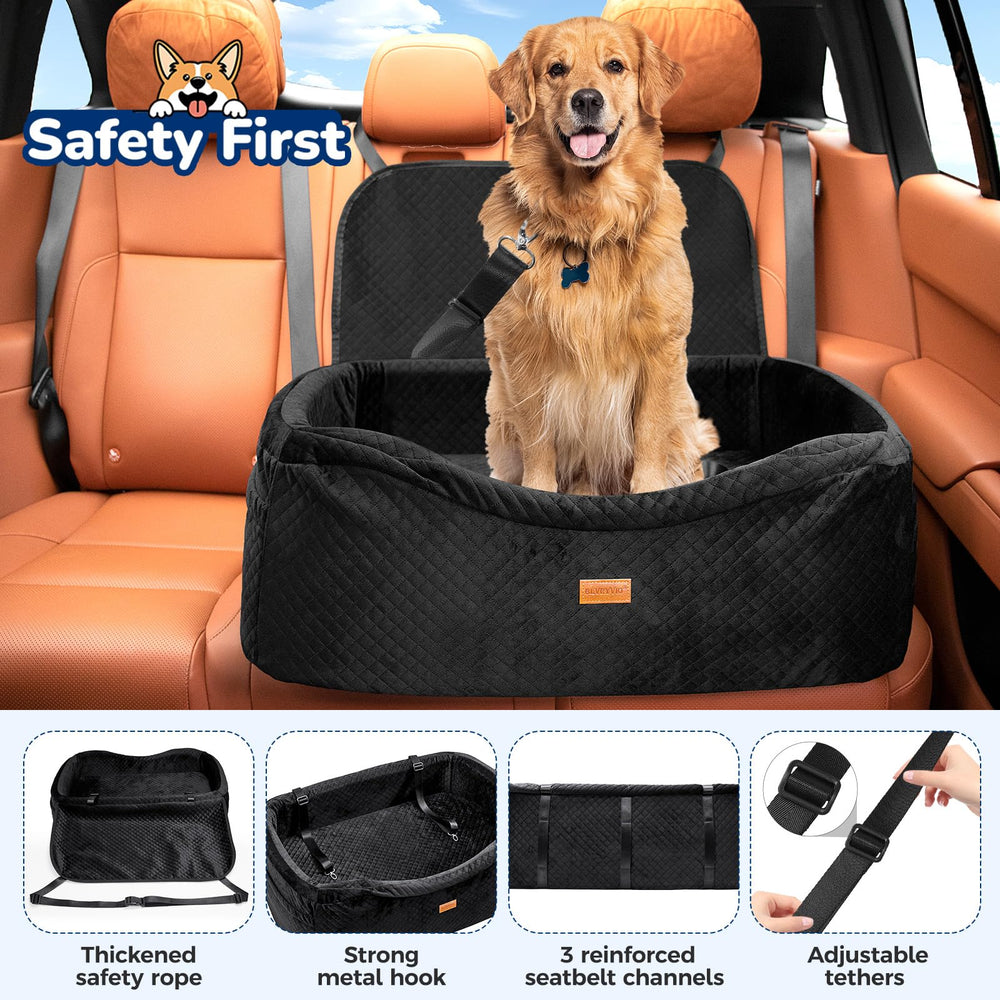 BLVRYVIO seat features adjustable leashes for flexible setup in vehicles