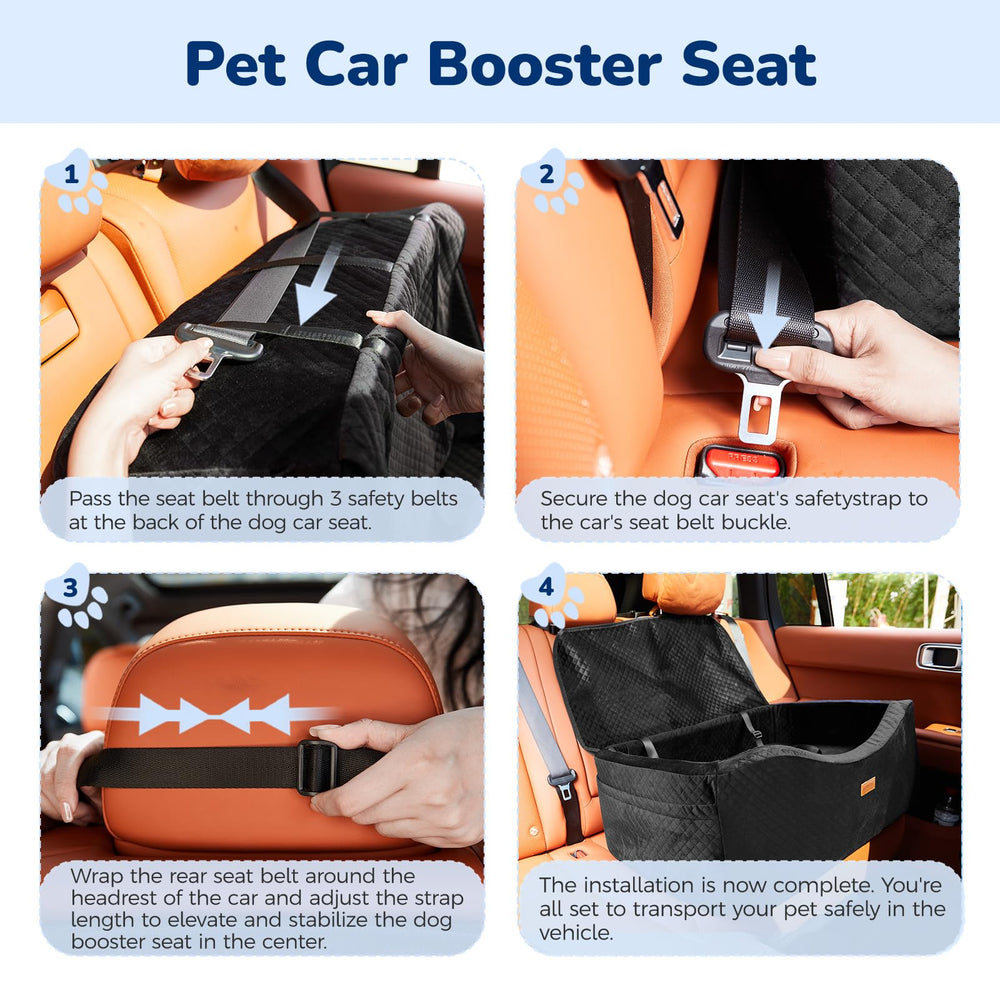 BLVRYVIO non-slip base keeps the booster seat stable during driving