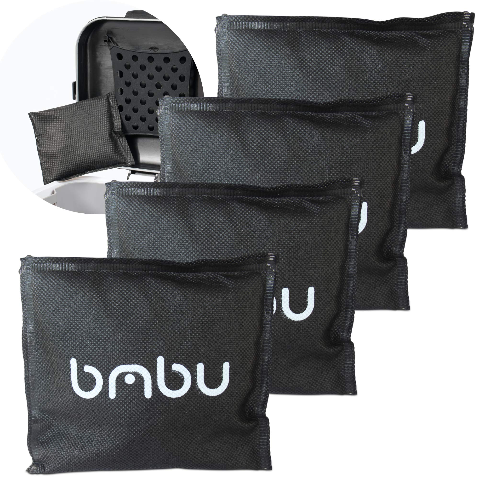 BMBU bamboo charcoal deodorizer bags 4-pack closeup for odor control