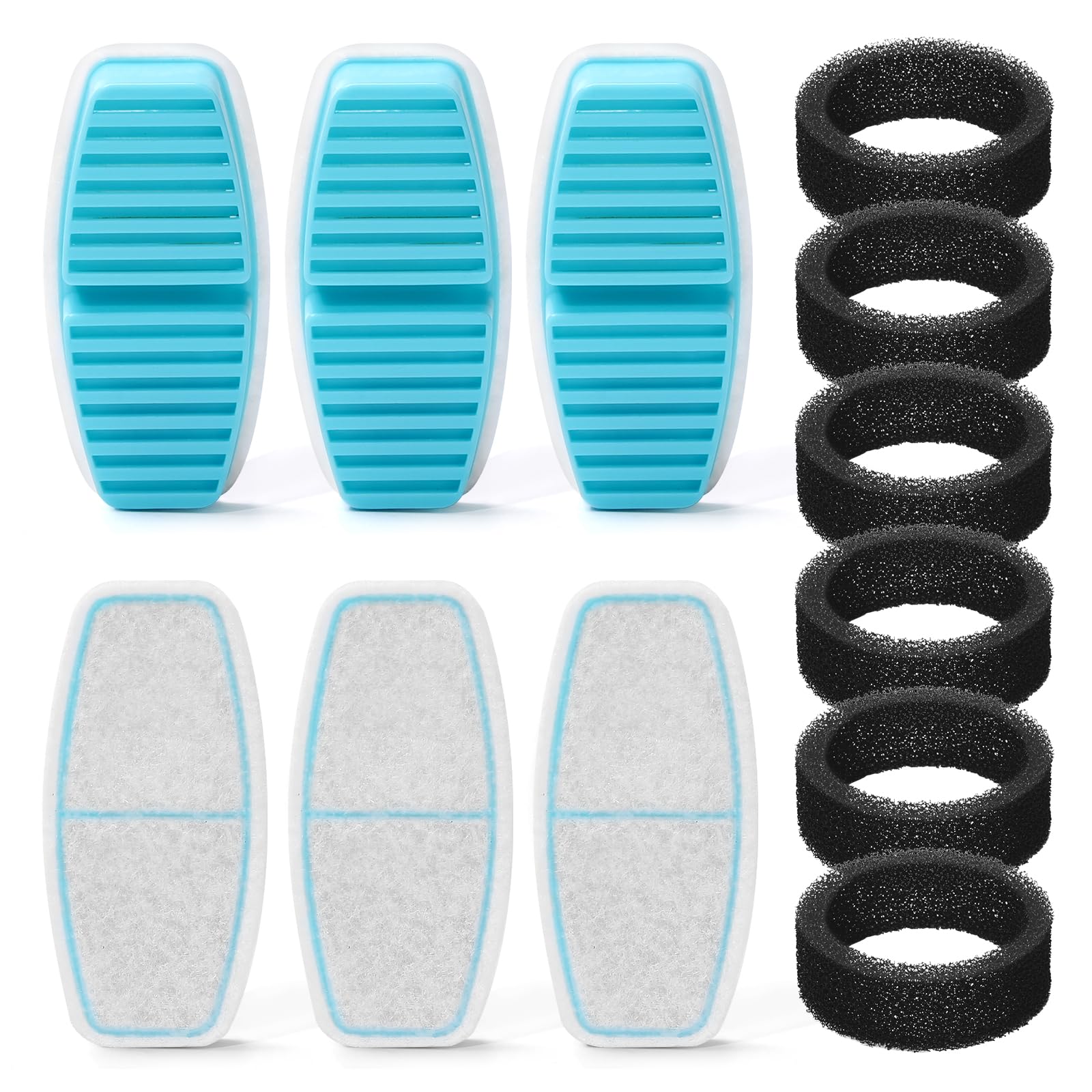 BMDSAE H4 cat fountain filters and sponges ensure easy replacements for cleaner water.