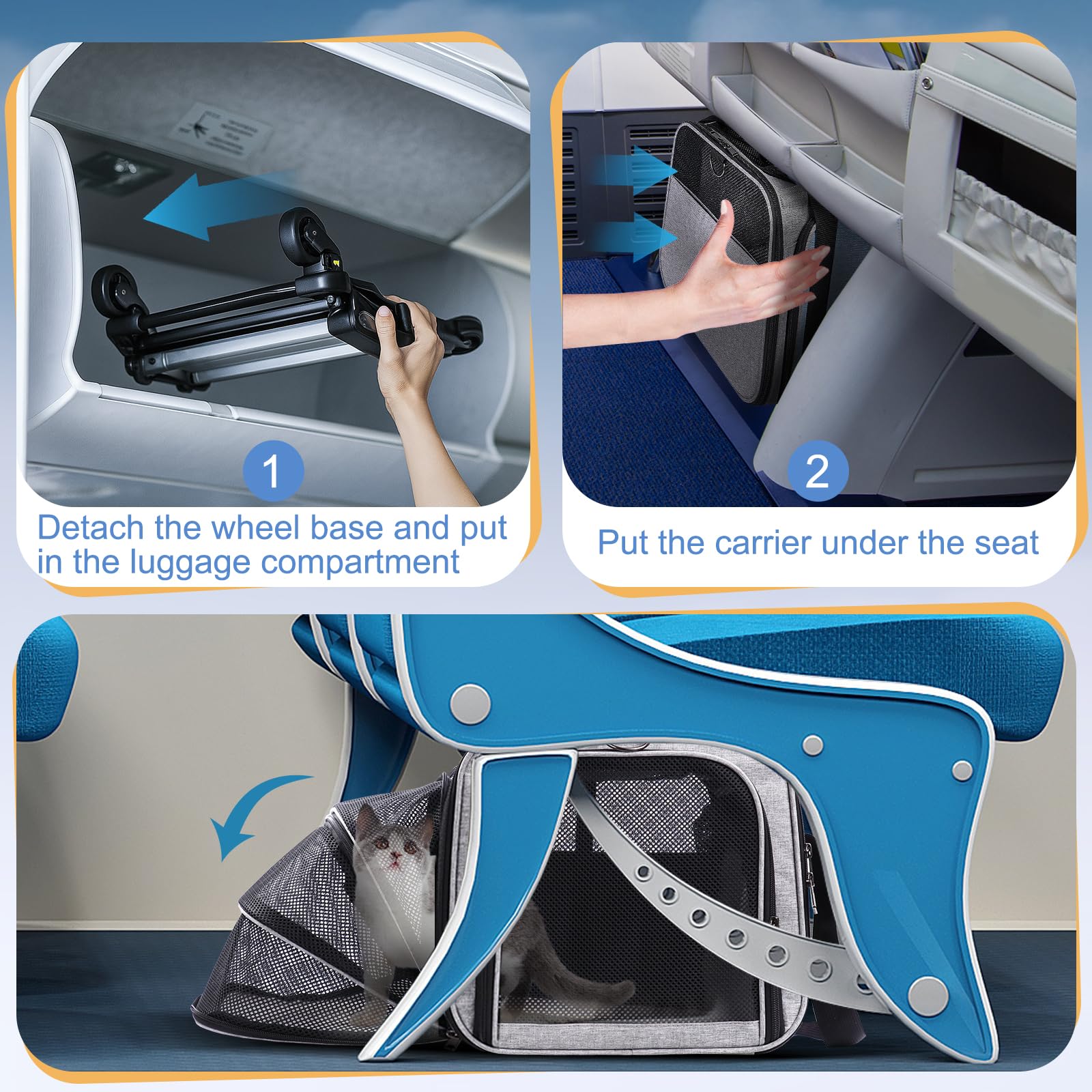 BNISE luggage strap lets you secure the carrier to a suitcase.