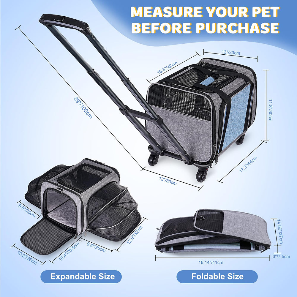 BNISE retractable handle demonstrates easy maneuvering in terminals.