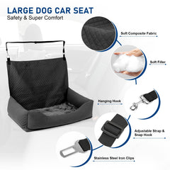 Bnonya dog car seat dimensions 35x19x7-5 highlight ample space for medium to large dogs.