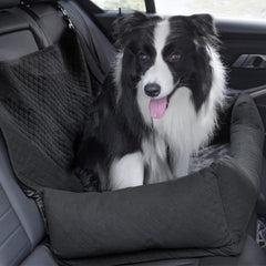 Bnonya dog car seat side view illustrates installation ease for various vehicles.