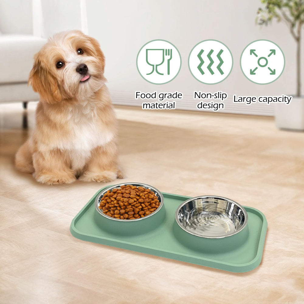 BNOSDM 14-ounce capacity bowls shown for small dogs and cats
