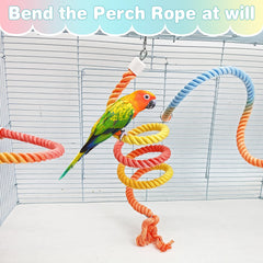 BNOSDM 3Pcs cage-enrichment view shows sturdy configuration for climbing and resting