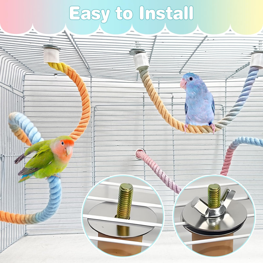 BNOSDM 3Pcs small-bird-use shows lengths for parakeets and budgies