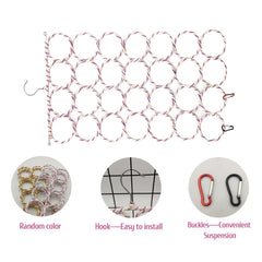 BNOSDM bird rope net mounted in cage offers a stimulating habitat for activity